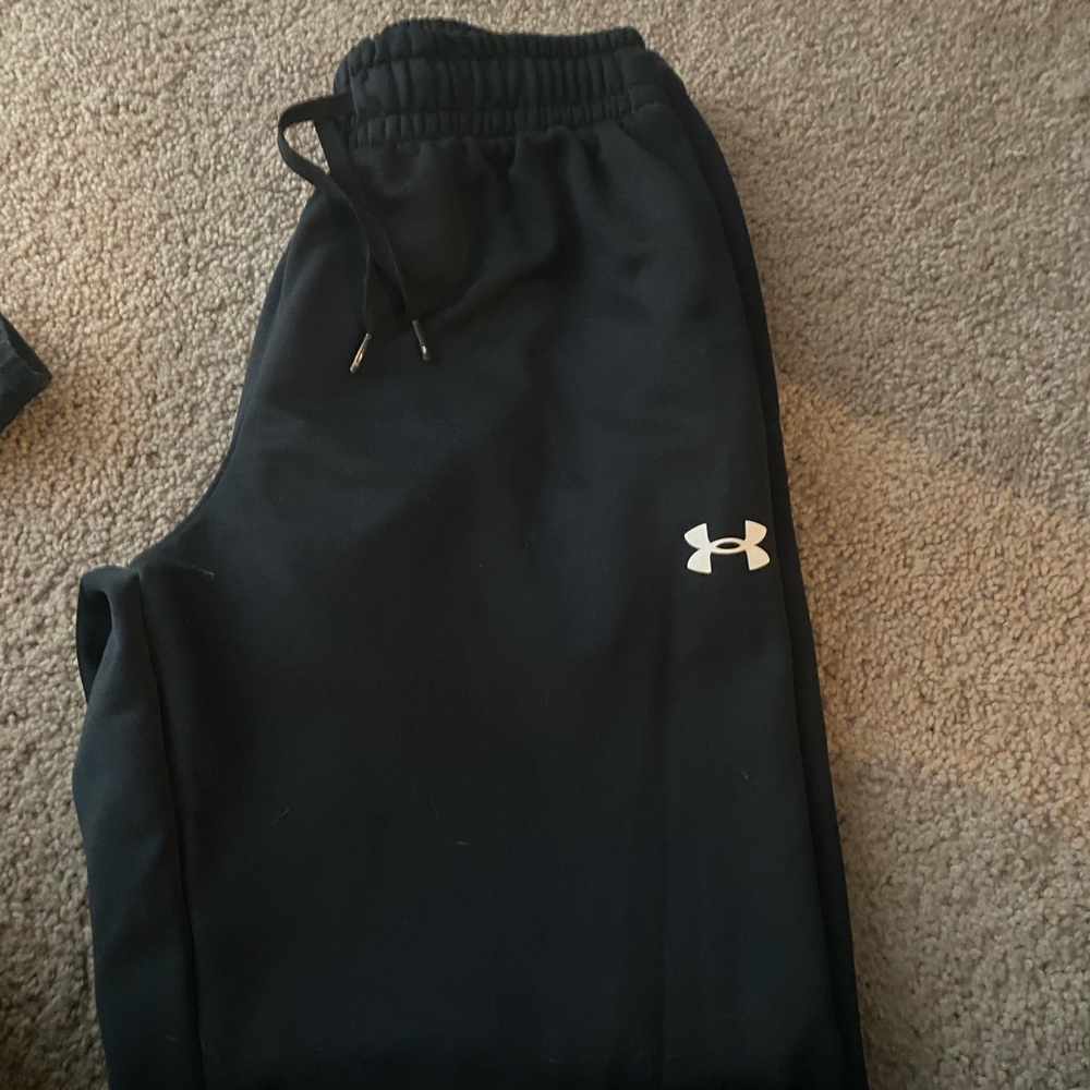 Black under armor sweat pants